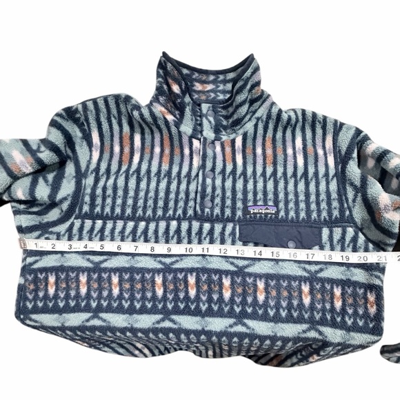 PATAGONIA Synchilla Snap T Pullover Patterned Fleece Women’s Size Medium - Picture 7 of 10